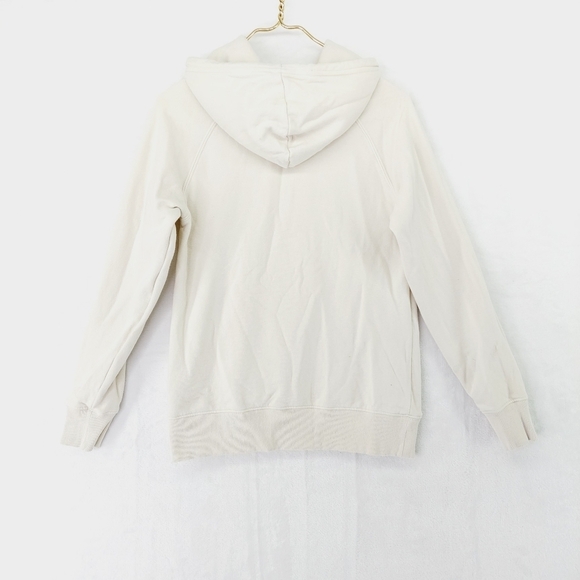 The North Face Women's White Cotton White Chest Logo Hoodie P2444 - Picture 4 of 9